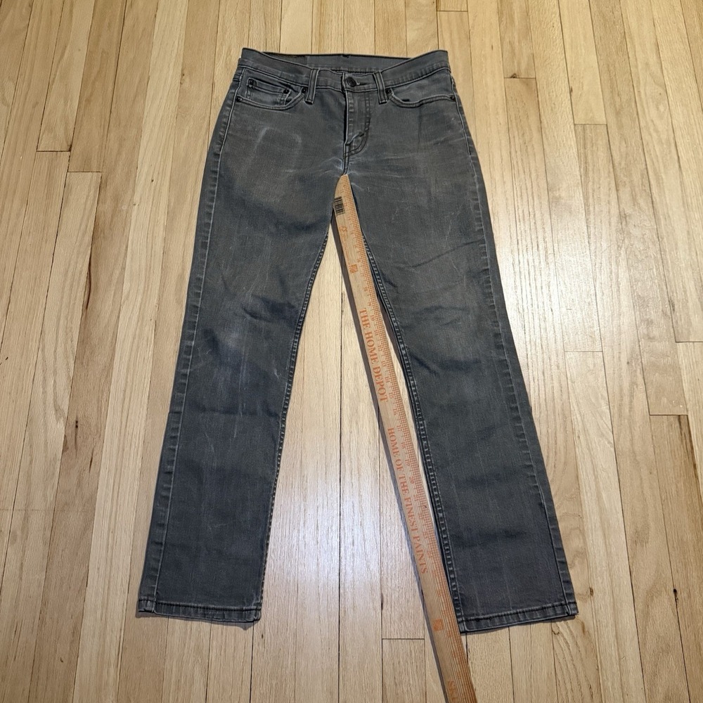 Levis‎ 511 Jeans Mens 29x30 Grayish Green Slim Straight Stretch Light Wash Denim - Picture 5 of 12